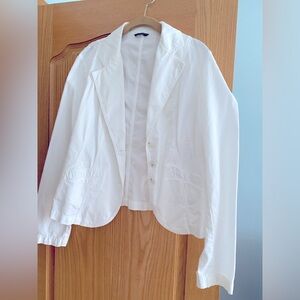SISLEY white blazer size small